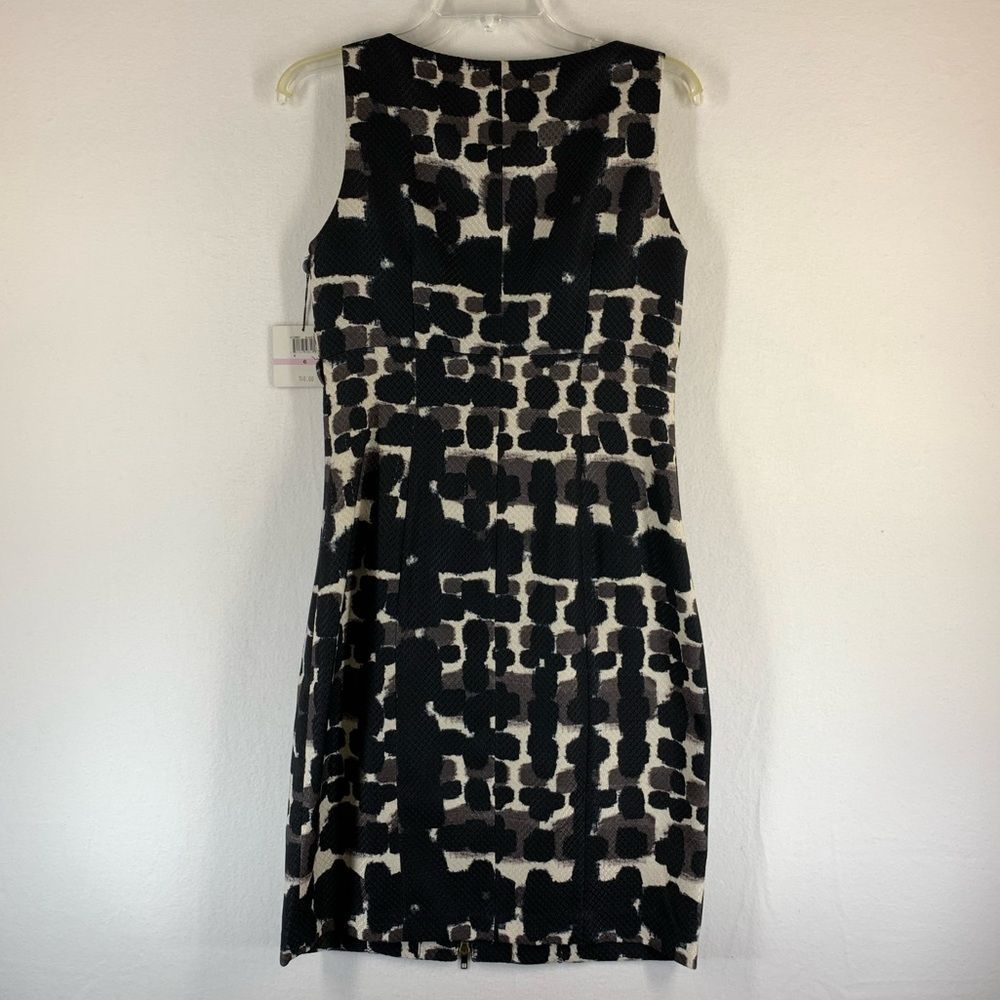 Muse Short Dress Size 6 Black Print MSRP $150